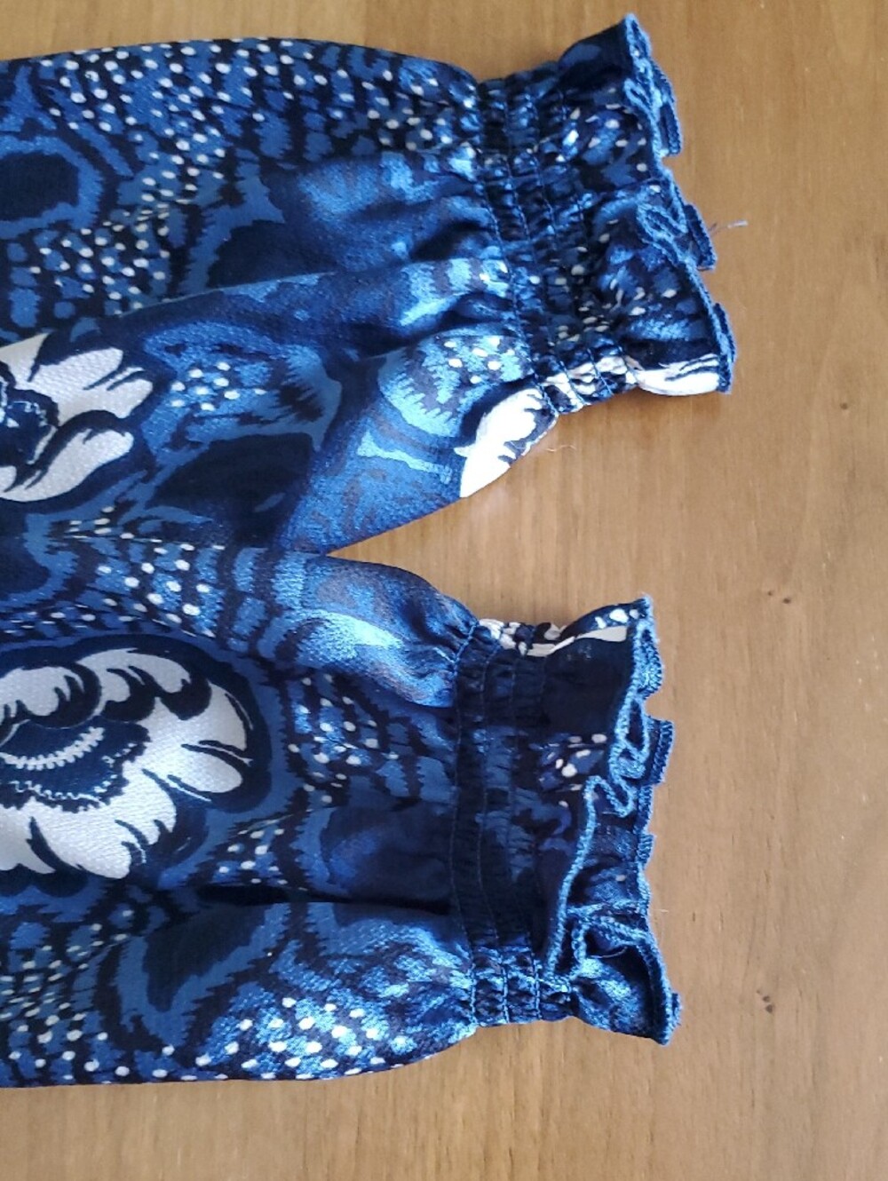 Ted Baker Navy and Cream Floral Long-Sleeve Top - Picture 9 of 10